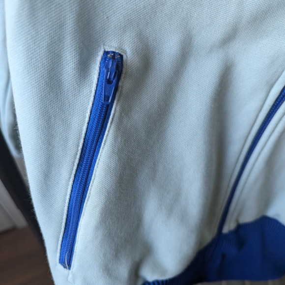 Vintage Adidas Blue and White Track Jacket - Picture 5 of 6